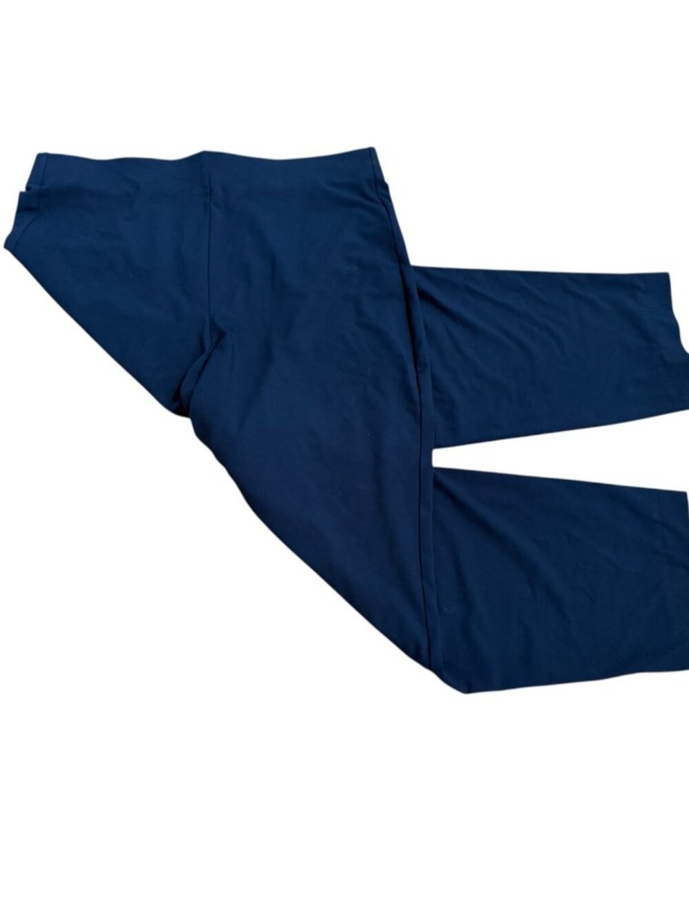 J Jill Wearever Slim Ankle Pants Womens Navy Blue Forward Seam Stretch Large